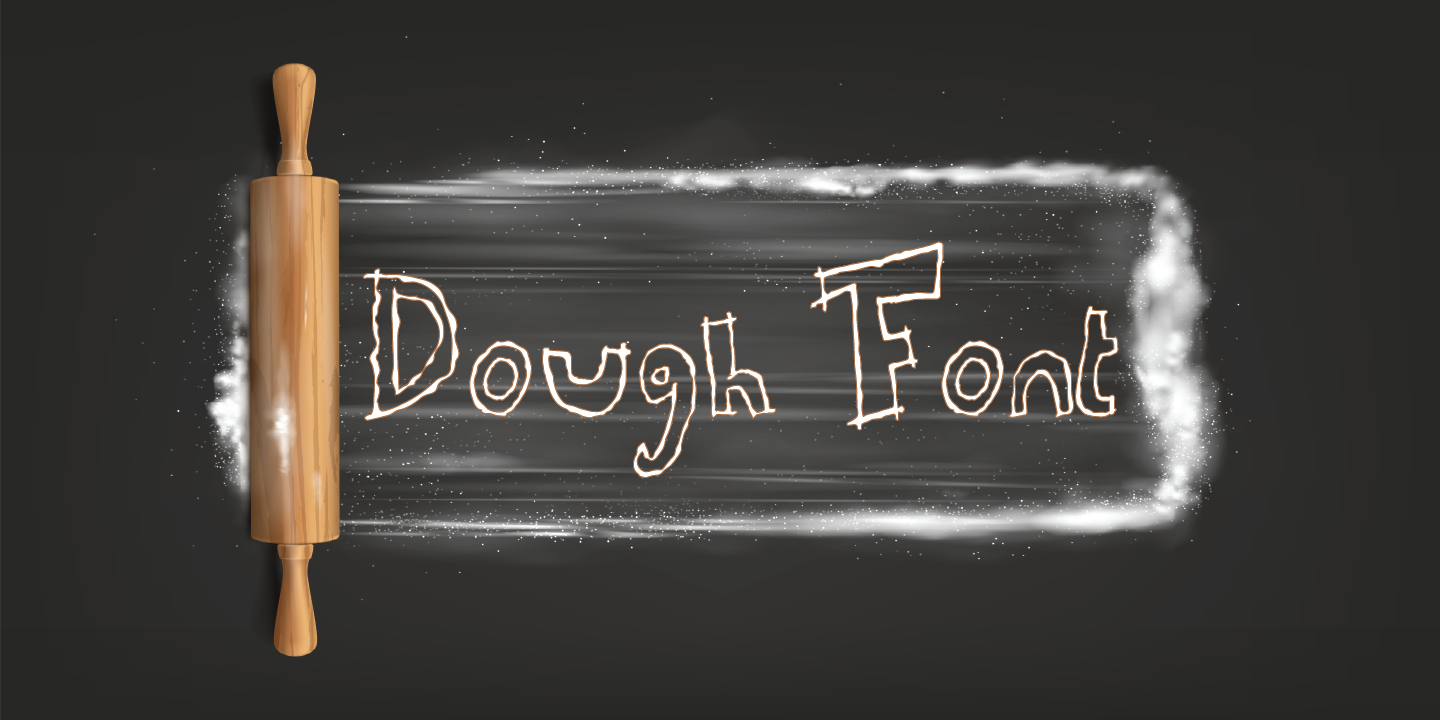 Пример шрифта Dough #2